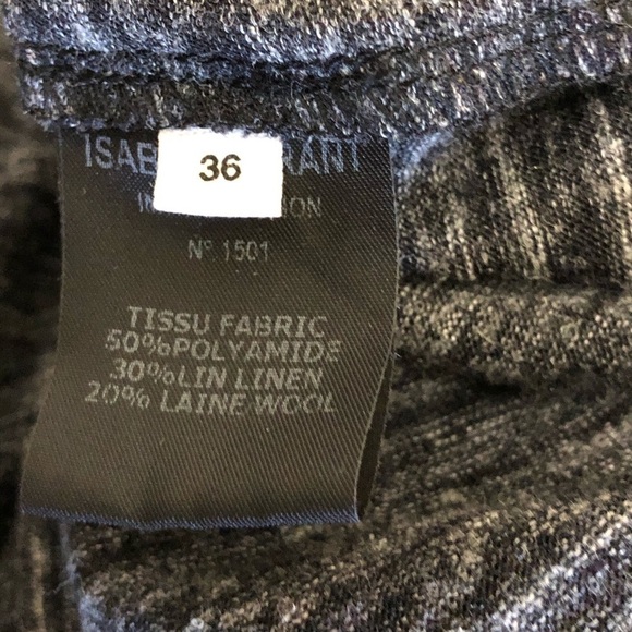 Isabel Marant Etoile Warrick Midi dress Sz 36 gray - Picture 8 of 9